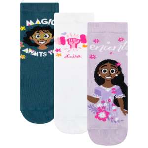 Girls Encanto Pack of 3 Socks £4.45 + £3.99 delivery @ Character.com