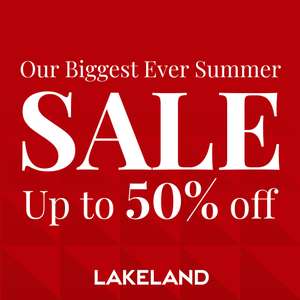 Lakeland Summer Sale - Up to 50% Off Selected Lines + Free Click & Collect