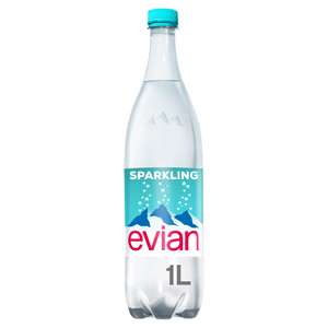 Evian Sparkling Natural Mineral Water 1L (Expiry 16/07) 29p @ Home Bargains Poulton le Fylde