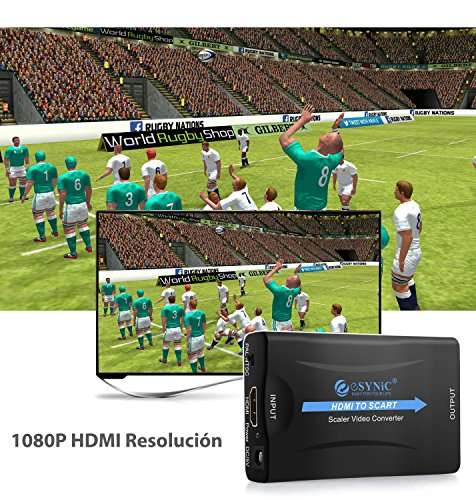 eSynic HDMI to SCART Converter, 1080P £4.99 with voucher @ eSynic UK / Amazon