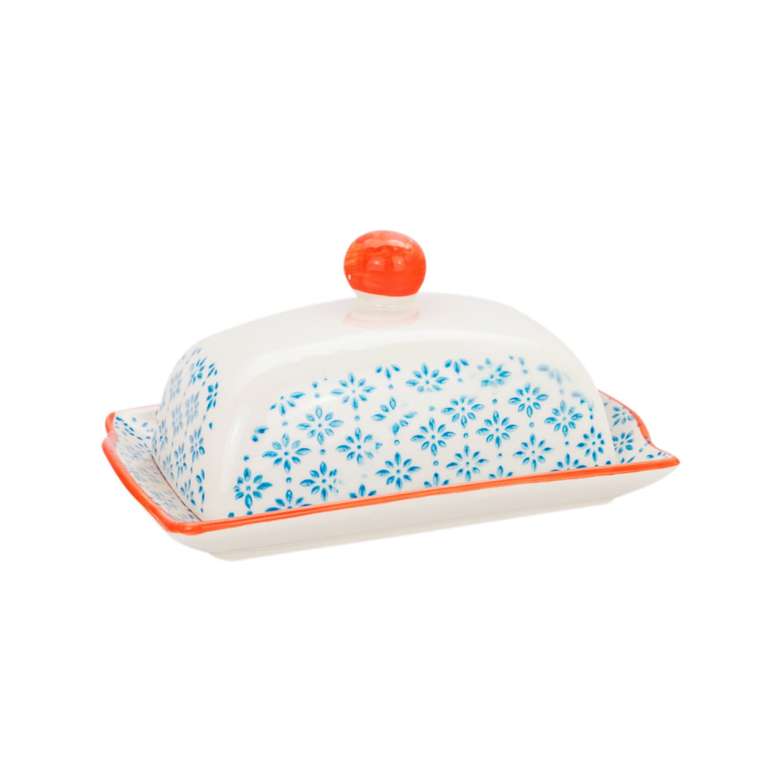 Hand Printed Butter Dish - By Nicola Spring £4.50 + £3.99 delivery @ RINKIT