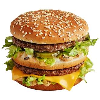 Selected burger (possibly selected accounts) - via App