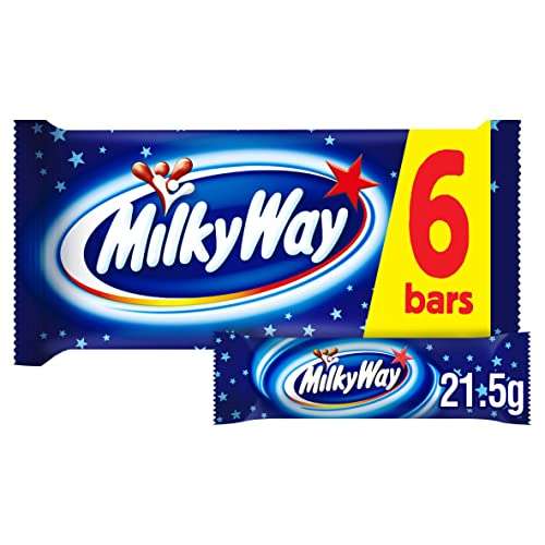 Milky Way Chocolate Bars, Chocolate Gift, Chocolate Multipack, 6 x 21.5g £1.29 @ Amazon