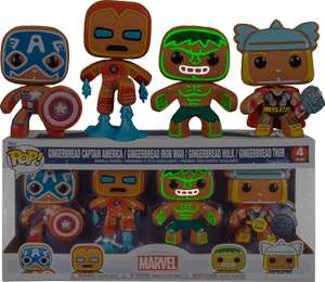 Funko Pop! Marvel: Holiday - Gingerbread Captain America, Iron Man, Thor & Hulk £18 instore @ Tesco Dover