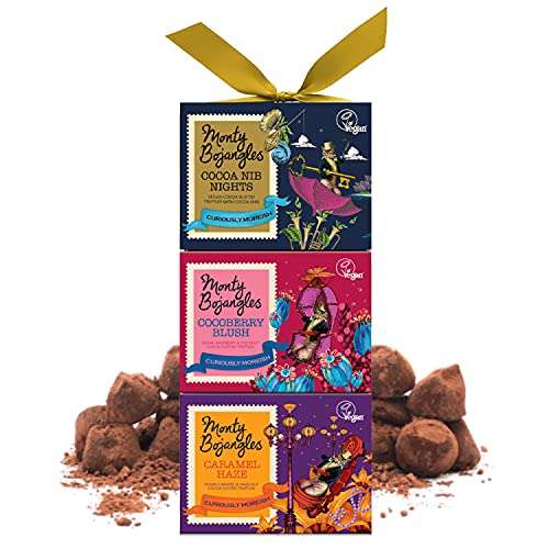 Monty Bojangles Cocoa Dusted Vegan Truffles Gift Tower 3 x 100g £3.90 + £1.50 collection @ Boots