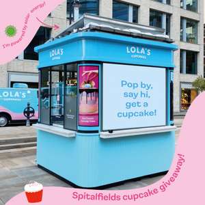 Free Mini Cupcake giveaway on Wednesday 1st June @ Lola's Cupcakes Spitalfields Market