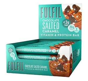 FULFIL Vitamin and Protein Bar (15 x 55g Bars) — Chocolate Salted Caramel Flavour - £17.98 @ Costco (Liverpool)