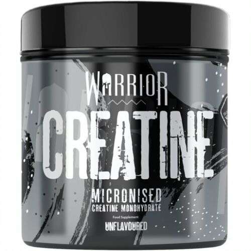 Warrior Creatine Monohydrate Powder 300g 100% Pure Micronized 60 Servings (with code) @ bodybuildingwarehouse