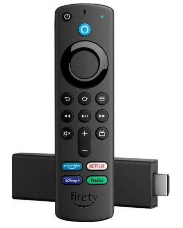 Amazon Fire Stick 4K Ultra HD (US Plug) - Alexa Voice Remote - TV Media Player Firestick with code red-rock-uk