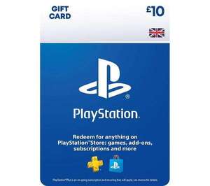 15% off PlayStation Gift Cards (£10 to £200) - can be used for discounted PS+ sub