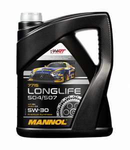 Mannol 5L Fully Bi-Synthetic Engine Oil Longlife 3 5w30 LL-04 AUDI VW 504/507 C3 - 5 Ltr - with code (UK Mainland) - carousel_car_parts