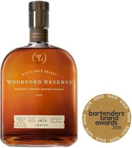 Woodford Reserve Bourbon Whiskey 70cl £25 @ Sainsbury's