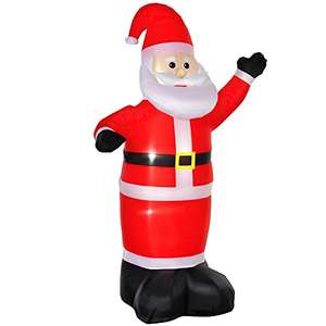 HOMCOM 8ft Inflatable Christmas Santa Claus Xmas Decoration - £27.99 sold & dispatched by MHSTAR @ Amazon
