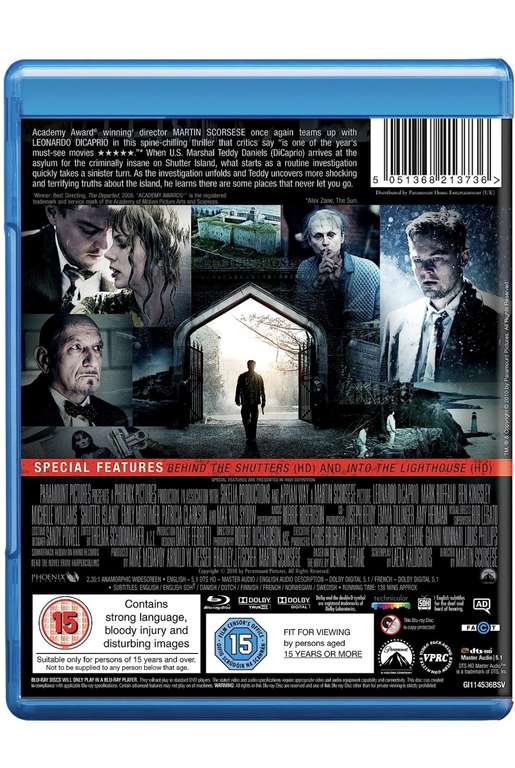 Used - Shutter Island Blu-ray £1 with free click and collect @ CeX