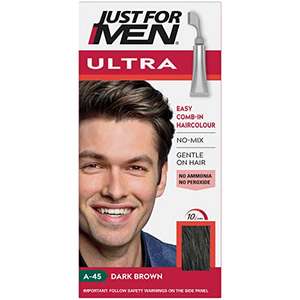 Just for Men Ultra Dark Brown Hair Colour Dye - Comb Away The Greys – A45 £4.89 / £4.40 via sub & save + 15 % first order voucher @ Amazon