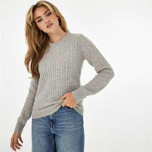 Jack Wills Womens Tinsbury Classic Cable Crew Jumper Multiple Colours and Sizes available - £28 @ Jack Wills / eBay