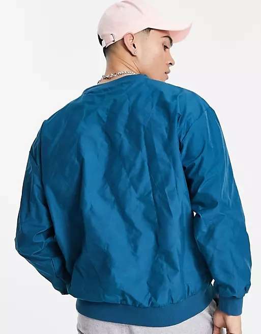 Puma logo quilted sweatshirt in teal Now £11.50 with code Free Delivery with Premier or £4.00 Free on £35 Spend @ asos
