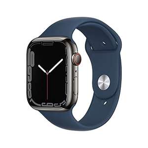 Apple Watch Series 7 (GPS + Cellular, 45mm) - Graphite Steel Case with Blue Sport 'Used - Like New' £380.02 at checkout via Amazon Warehouse