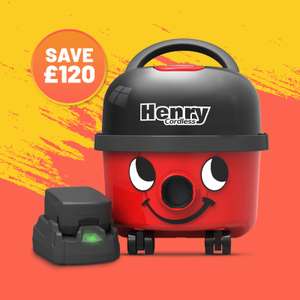 Cordless Henry hoover with BLC discount. 3 year warranty