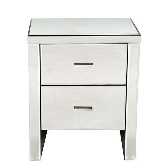 Venetian Mirrored 2 Drawer Bedside Table £69.50 (£9.95 delivery) @ Dunelm