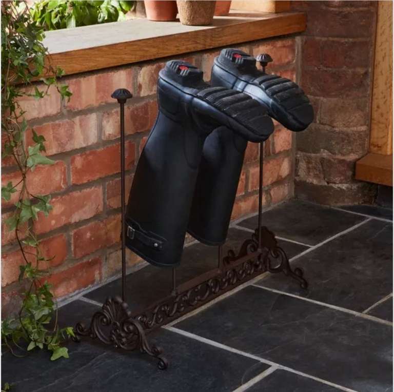 Cast Iron Outdoor Welly Boot Holder - Free C&C