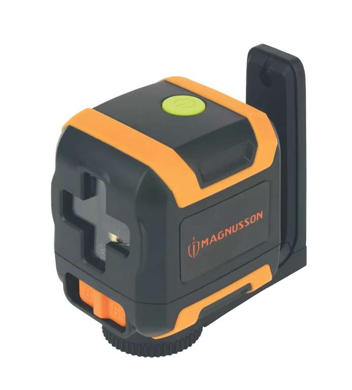 MAGNUSSON 21-GCL001 Green Self-Levelling Cross-Line Laser Level & Case - £29.99 with free click and collect from Screwfix