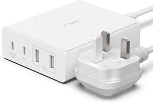 Belkin 108W GaN USB Charging Station for Multiple Devices, 2 USB Type C and 2 USB A - £52.64 @ Amazon