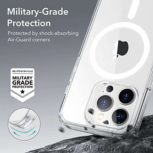 ESR Classic Hybrid Magnetic, iPhone 14 Pro Max Case, compatible w/ MagSafe case - £8.99 With Applied Voucher - Sold by ColorBright-EU / FBA