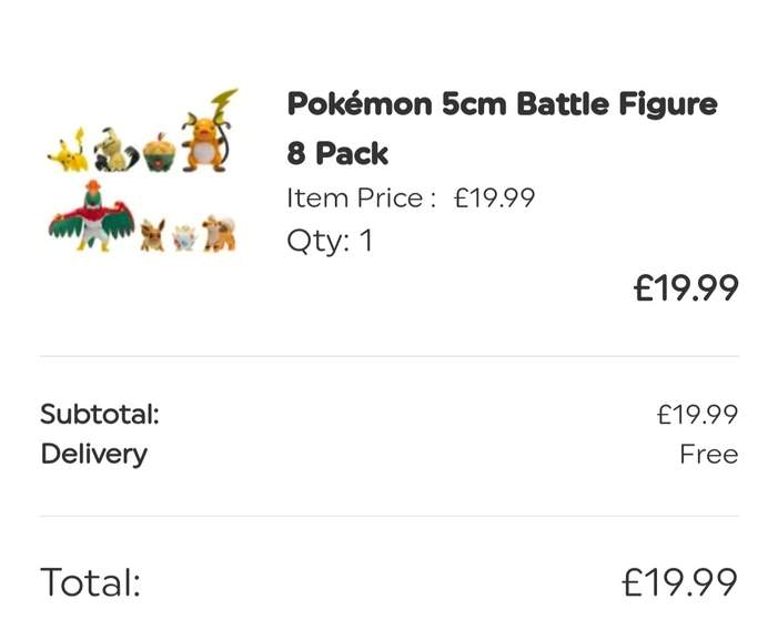 Pokemon 8-Pack Battle Figures Set