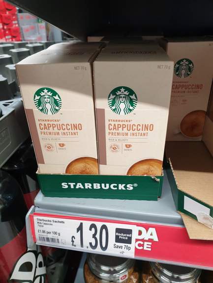 Starbucks sachets caffe latte 