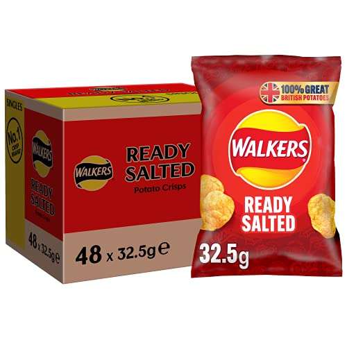 Walkers Ready Salted Crisps 32.5g (Case of 48) £13 Usually dispatched within 1 to 4 weeks @ Amazon