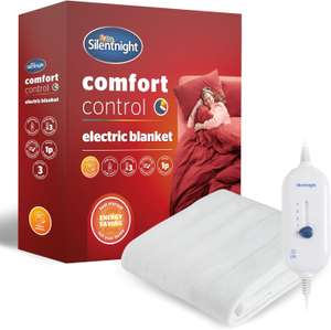 Silentnight Comfort Control Electric Blanket (Single £15 / Double £19 / King £23) - Free Click & Collect