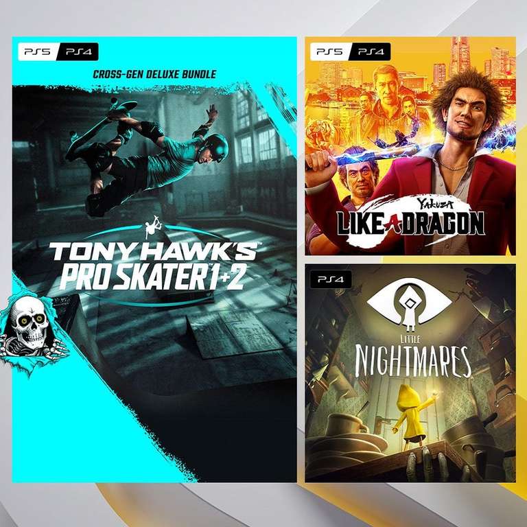 PS Plus Essential Games (August 2022) - Tony Hawk's Pro Skater 1 + 2, Yakuza: Like a Dragon, Little Nightmares (PS5 / PS4)