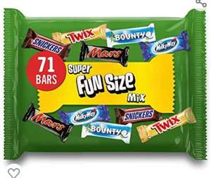 Mars, Snickers, Twix & More Assorted Fun Size Chocolate Bars, Chocolate Gifts, 1.4kg, 71 Bars (BBE 14/08/22) - £5.76 @ Amazon Warehouse
