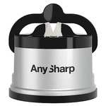 AnySharp Knife Sharpener with PowerGrip, Silver, One Size - £8 @ Amazon