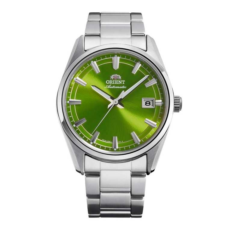 Orient Stretto Limited Edition Automatic 38.5mm Men's Watch (Green / Orange / Teal) w/code - Sold by H.S.Johnson Jewellers