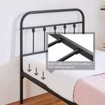 Yaheetech 3ft Single Bed Frame Vintage Iron Platform Bed with High Headboard and Footboard - Sold by Yaheetech UK