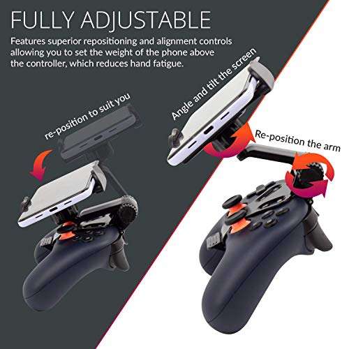 Orzly Phone Mount Clip for use with Google Stadia Controller - Sold by Orzly FBA
