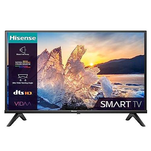 Hisense 32 Inch HD VIDAA Smart TV 32E4KTUK - Natural Enhancer, HDMI, Share to TV, and Youtube, Freeview Play, Netflix (2023 New Model)