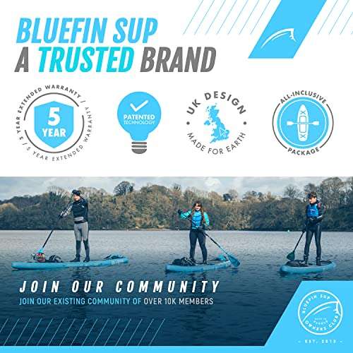 Bluefin Cruise SUP Inflatable Stand Up Paddle Board plus kayak seat accessories