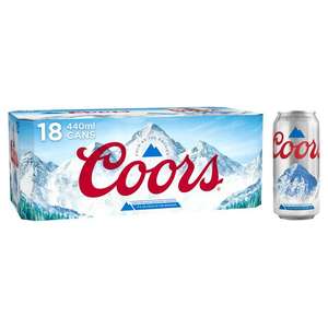 Coors Lager 18x440ml £13 @ Sainsbury's