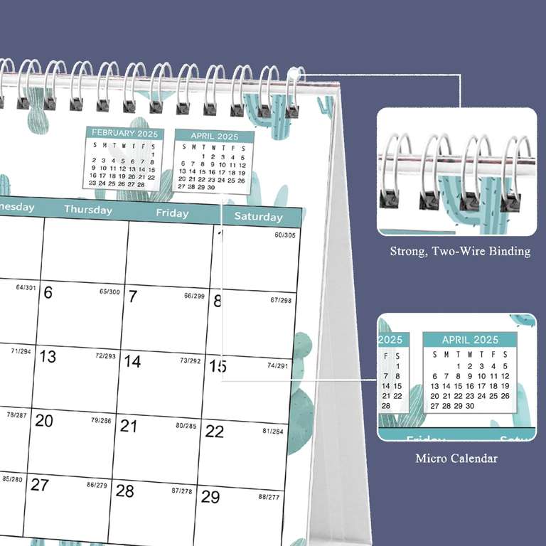 20242025 Desk Calendar, Monthly Sold by Mokani Store FBA hotukdeals