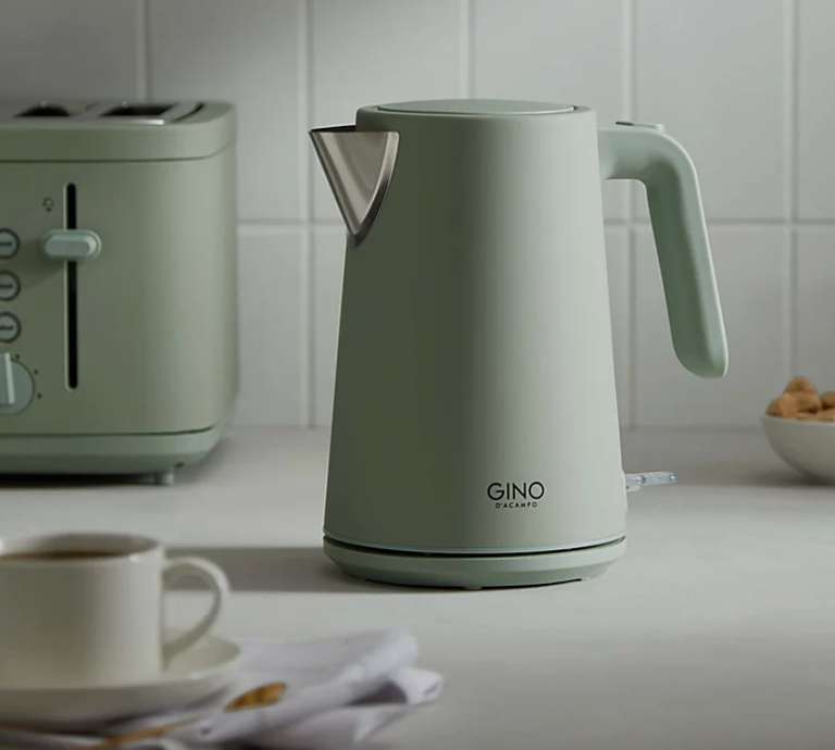 Gino D'Acampo Fast Boil Kettle 1.7L 3 colours now reduced plus free click and collect