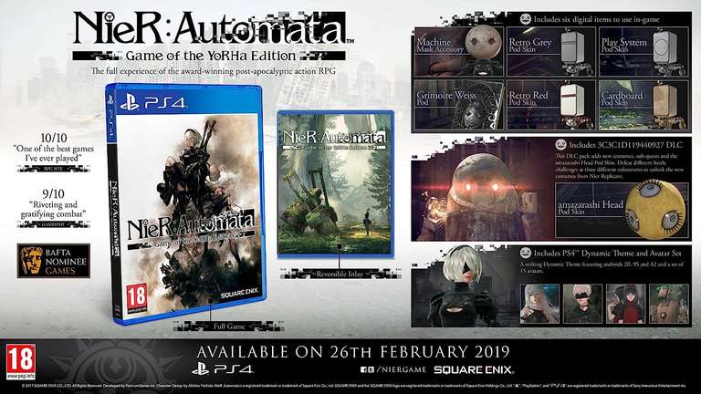 NieR: Automata Game of the YoRHa Edition (PS4) £9.95 @ Amazon