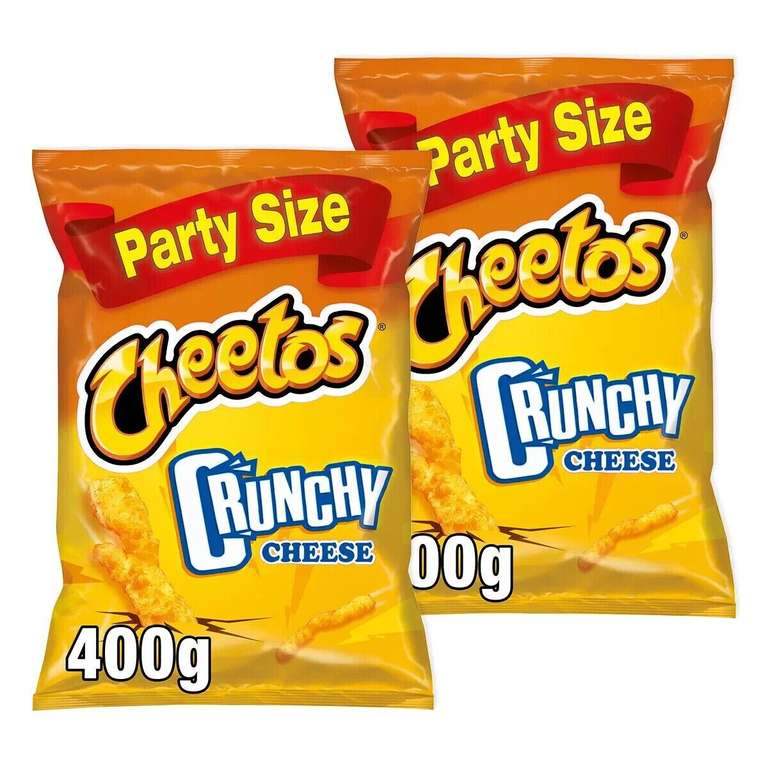 2 x 400g Cheetos Crunchy Cheese Sharing Bags - Middleton