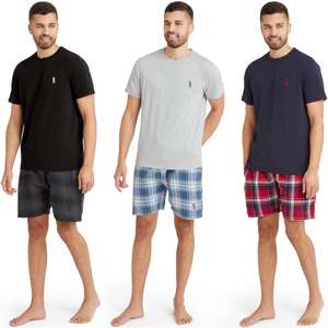 Snuggaroo Mens T-Shirt/Shorts Pyjama Set (Sizes M-2XL) - Free Delivery W/Code