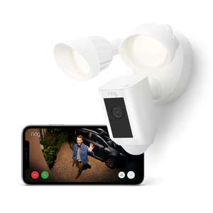 Ring Floodlight Cam Wired Plus Smart Security Camera (including 2-year warranty)