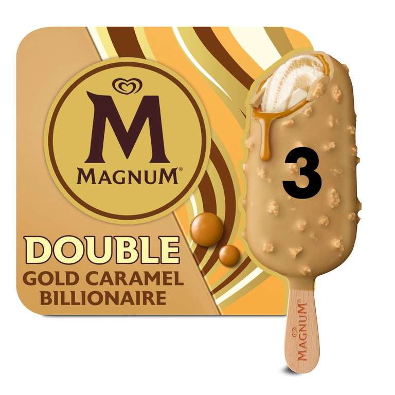 Magnum Double Caramel Billionaire 3 Pack - £1.04 @ Co-op Leigh Broadway