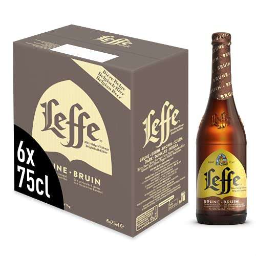 Leffe Brune Belgian Abbey Beer Large Bottle, 6 x 750ml - w/voucher - £15.84 S&S + voucher