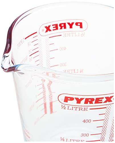 Pyrex Measuring Jug 500ml | Capacity 568ml / 20 ounce | P586 - £4.50 @ Amazon